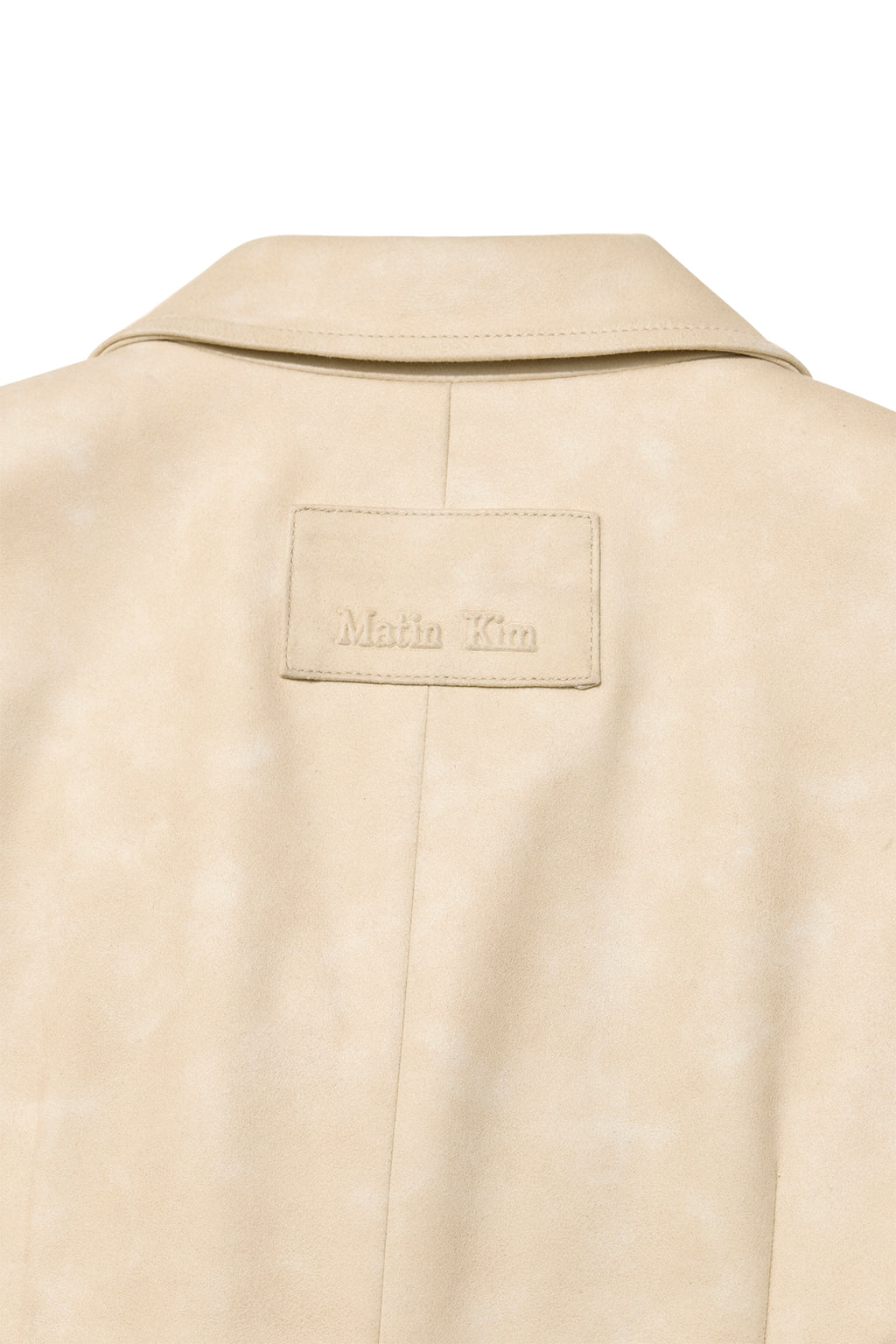 Matin Kim - Washed Matt Leather Single Blazer (Light Beige) product image 5 | TRAB K-Fashion Australia
