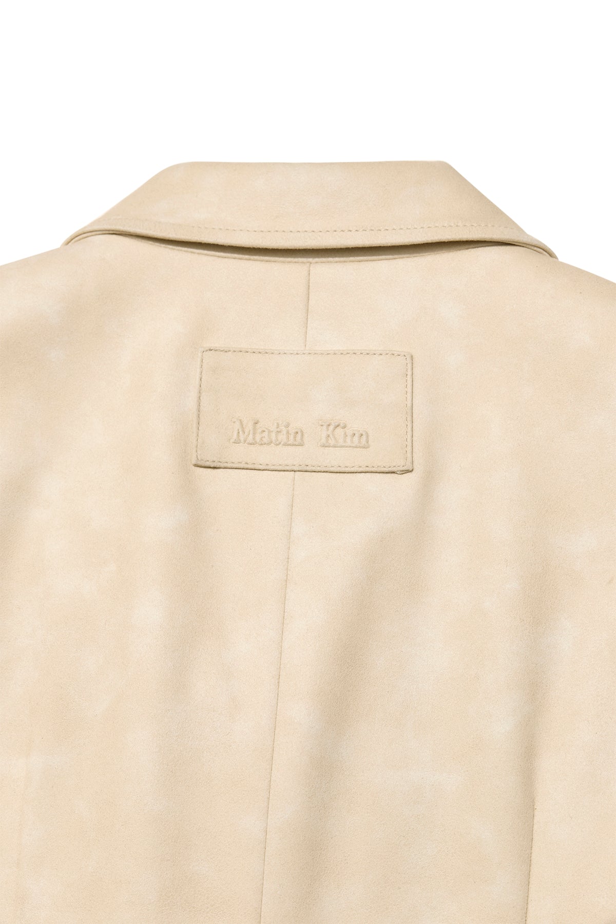 Matin Kim - Washed Matt Leather Single Blazer (Light Beige) product image 5 | TRAB K-Fashion Australia