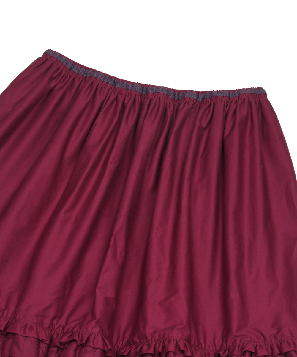 Coyseio - Quilted Shirring Balloon Skirt (Burgundy) product image 14 | TRAB K-Fashion Australia