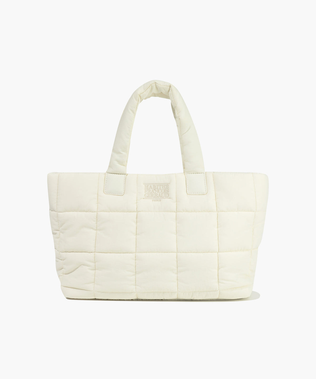 Marithe & Francois Girbaud - Classic Logo Padding Tote Bag (Ivory) product image 1 | TRAB K-Fashion Australia