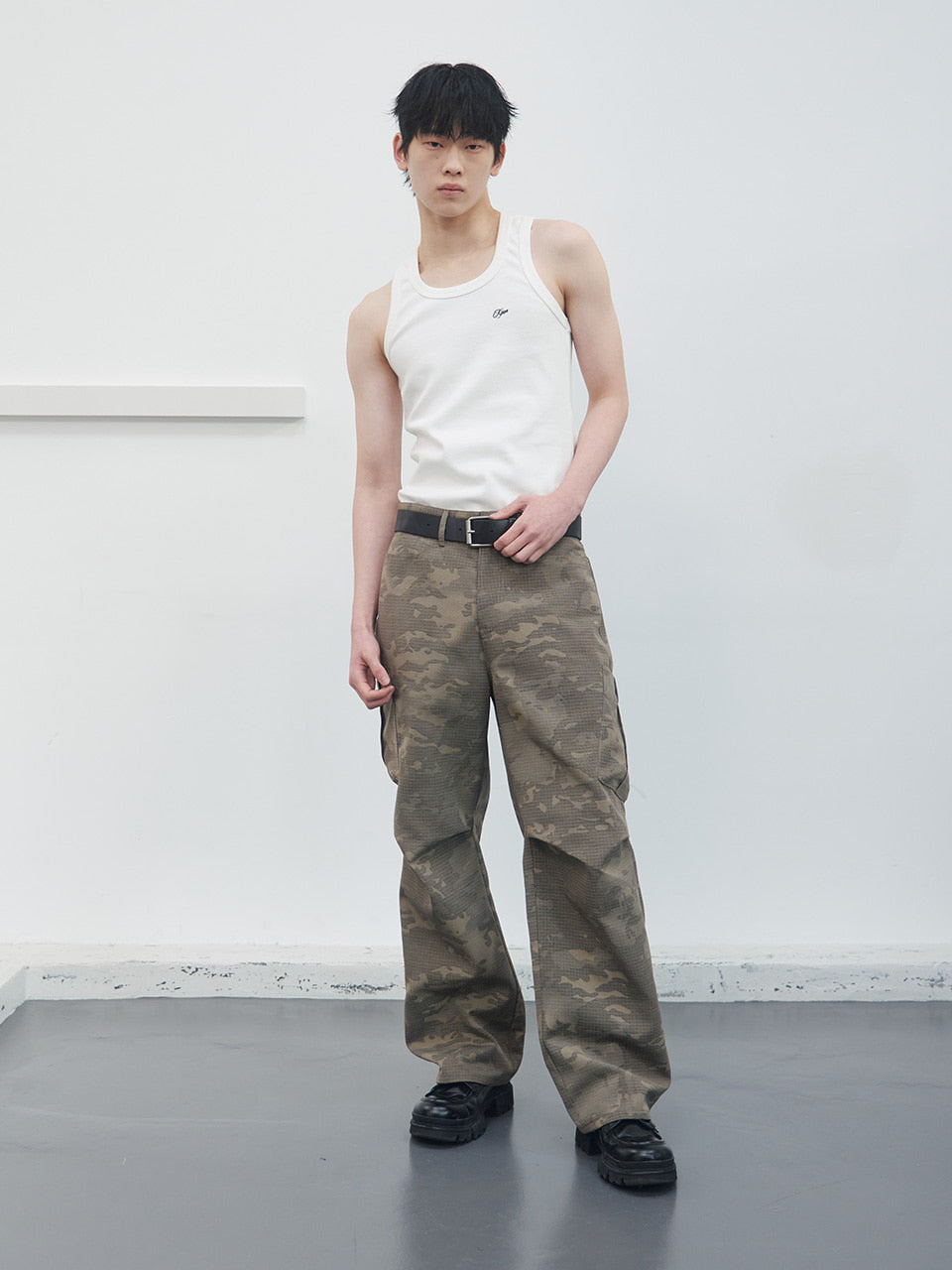 Kijun - Reverse Camouflage Pants (Sand) product image 3 | TRAB K-Fashion Australia