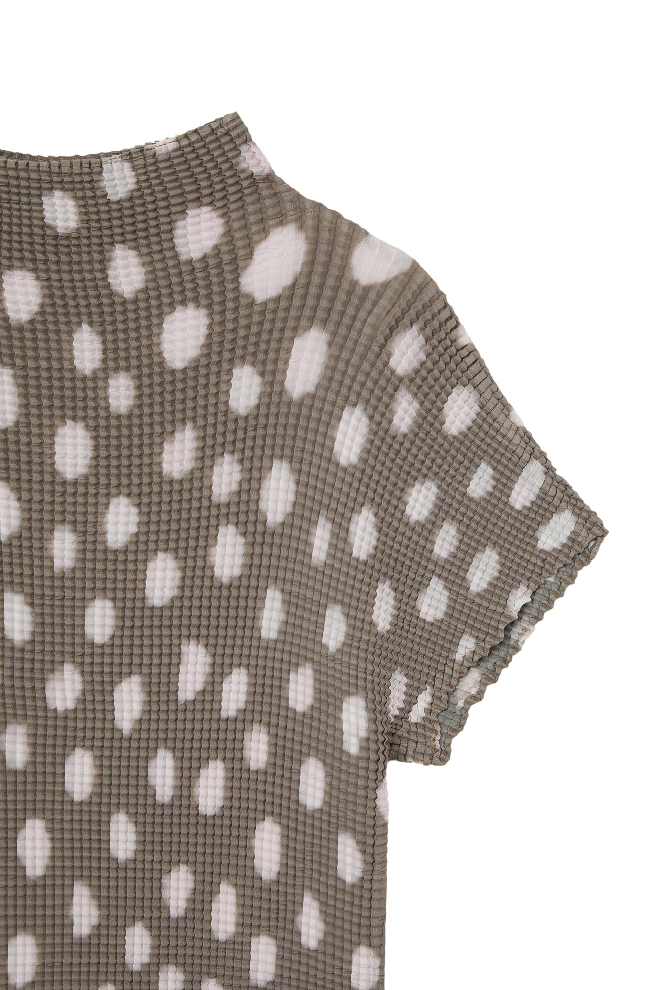 Deinet - Pleated Graphic T-Shirt (Brown) product image 4 | TRAB K-Fashion Australia