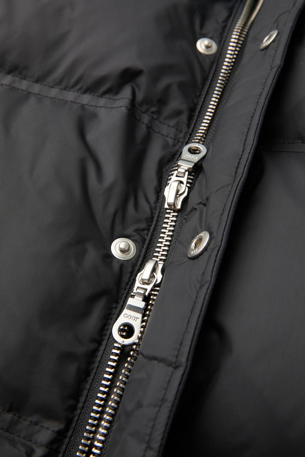 Coor - Double Stitch Snap Button Down Puffer (Black) product image 6 | TRAB K-Fashion Australia