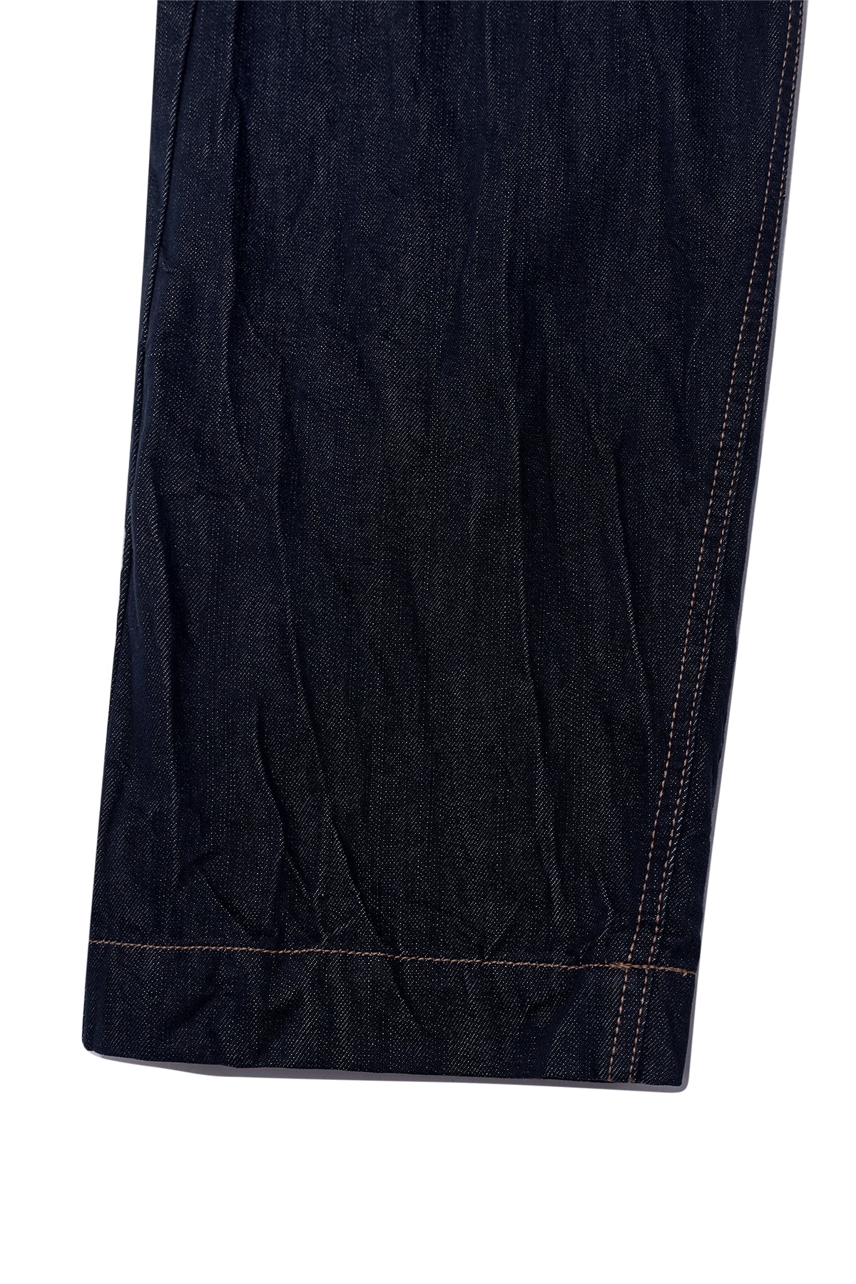 Matin Kim - Stitch Point Crinkle Denim Pants (Dark Navy) product image 5 | TRAB K-Fashion Australia