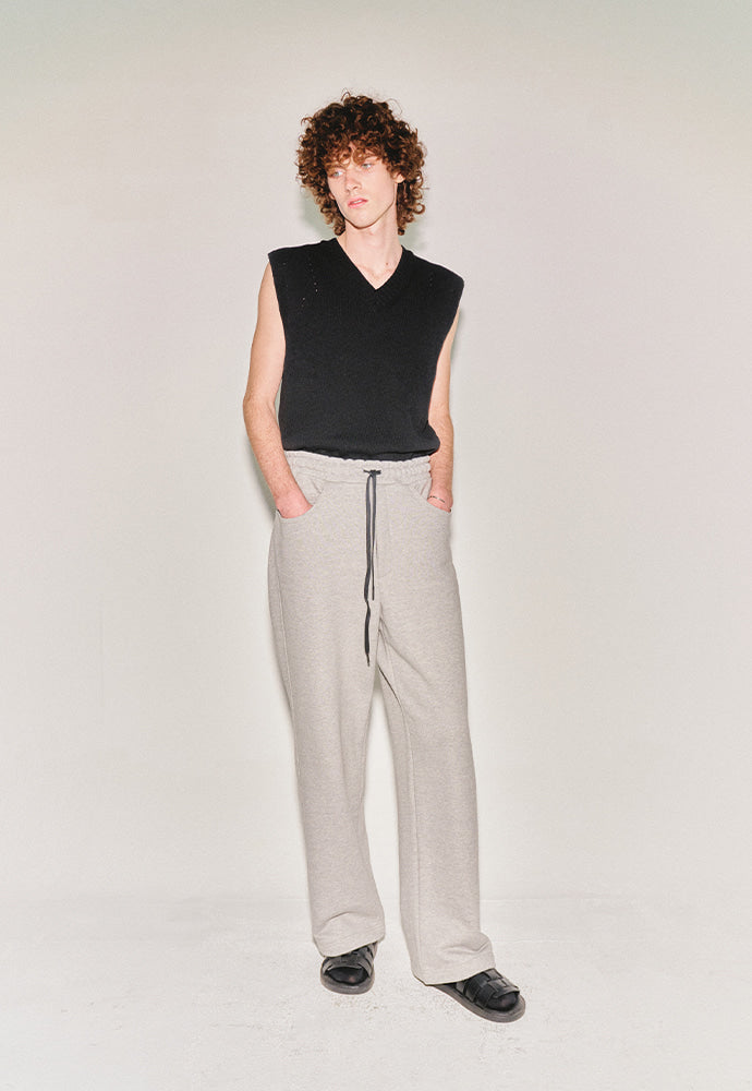Tonywack - Smooth Brushed-Jersey 4-Pocket Lounge Pants (Melange Grey) product image 2 | TRAB K-Fashion Australia