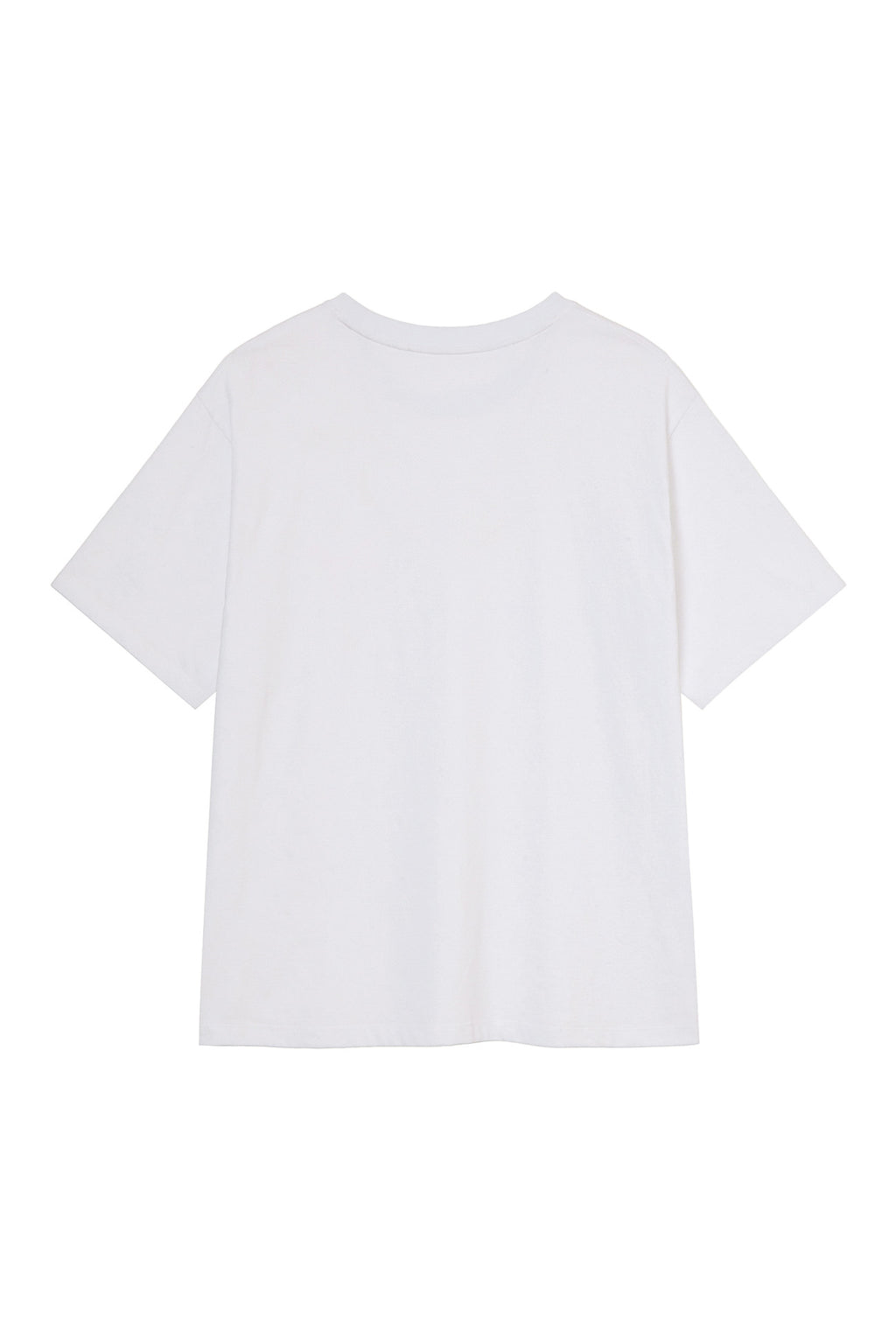 Deinet - Logo Embroidery Oversized T-Shirt (White) product image 2 | TRAB K-Fashion Australia