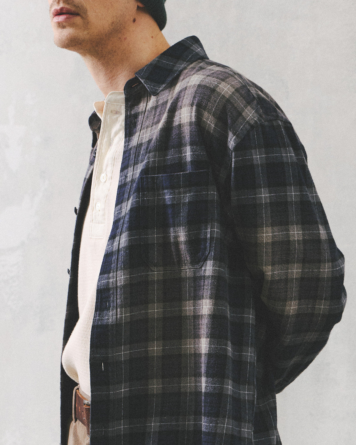 Eastlogue - Workaday Shirts (Navy & Grey Check) product image 3 | TRAB K-Fashion Australia