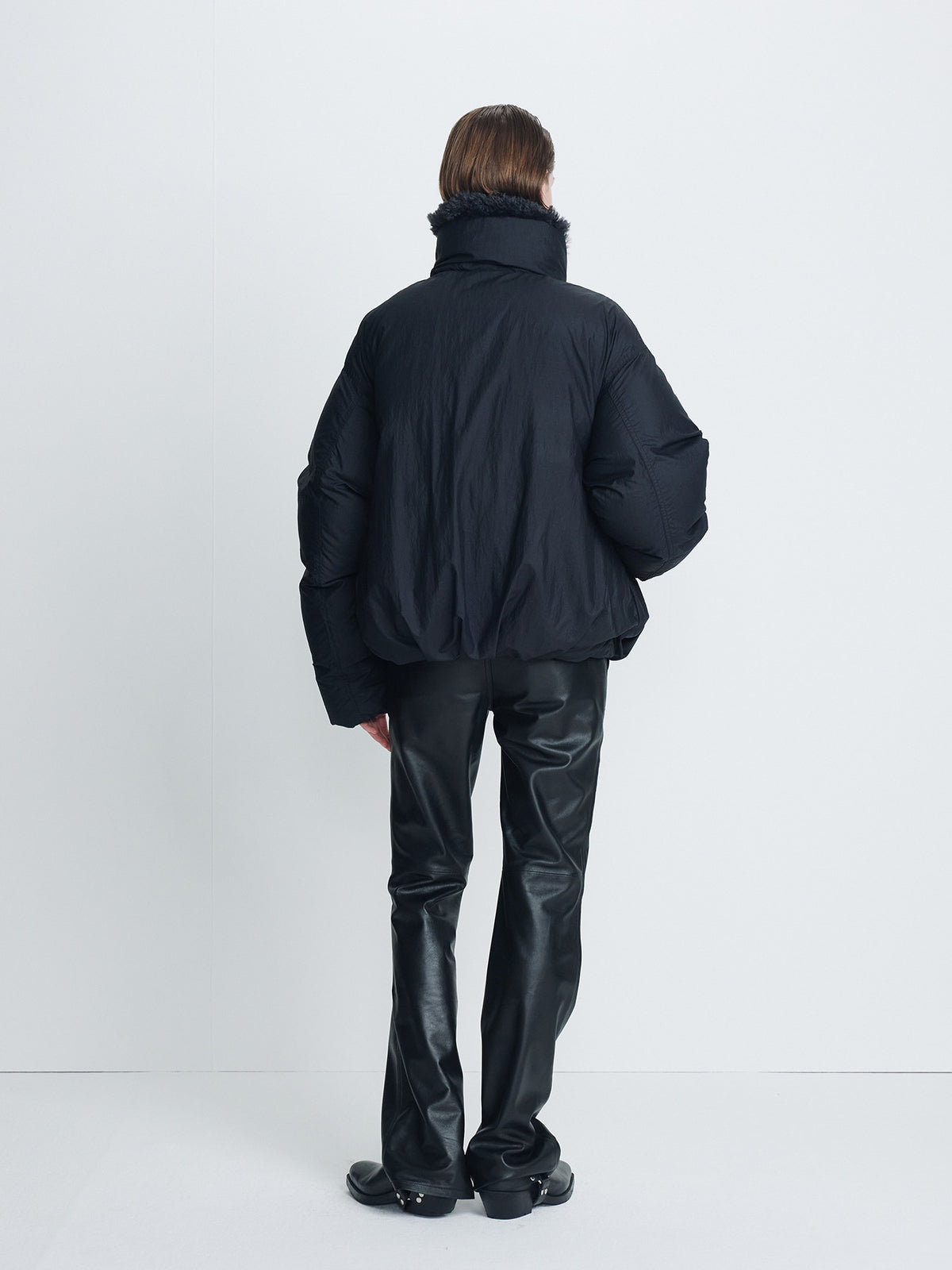 Tonywack - Shearling Collar Puffer Blouson (Black) product image 3 | TRAB K-Fashion Australia