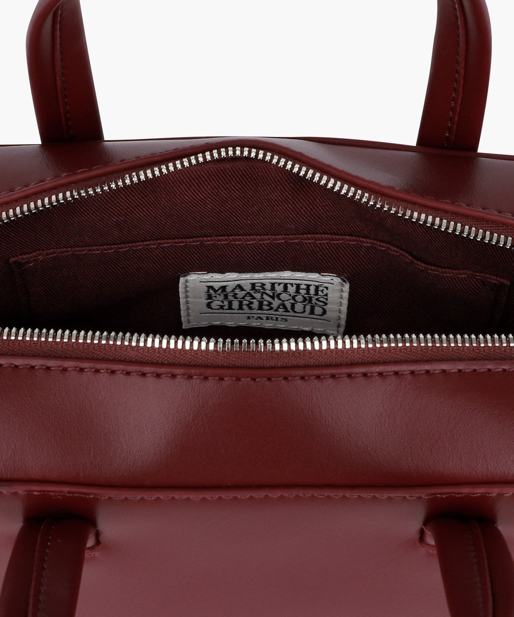 Marithe & Francois Girbaud - Classic Logo Square Cross Bag (Burgundy) product image 6 | TRAB K-Fashion Australia