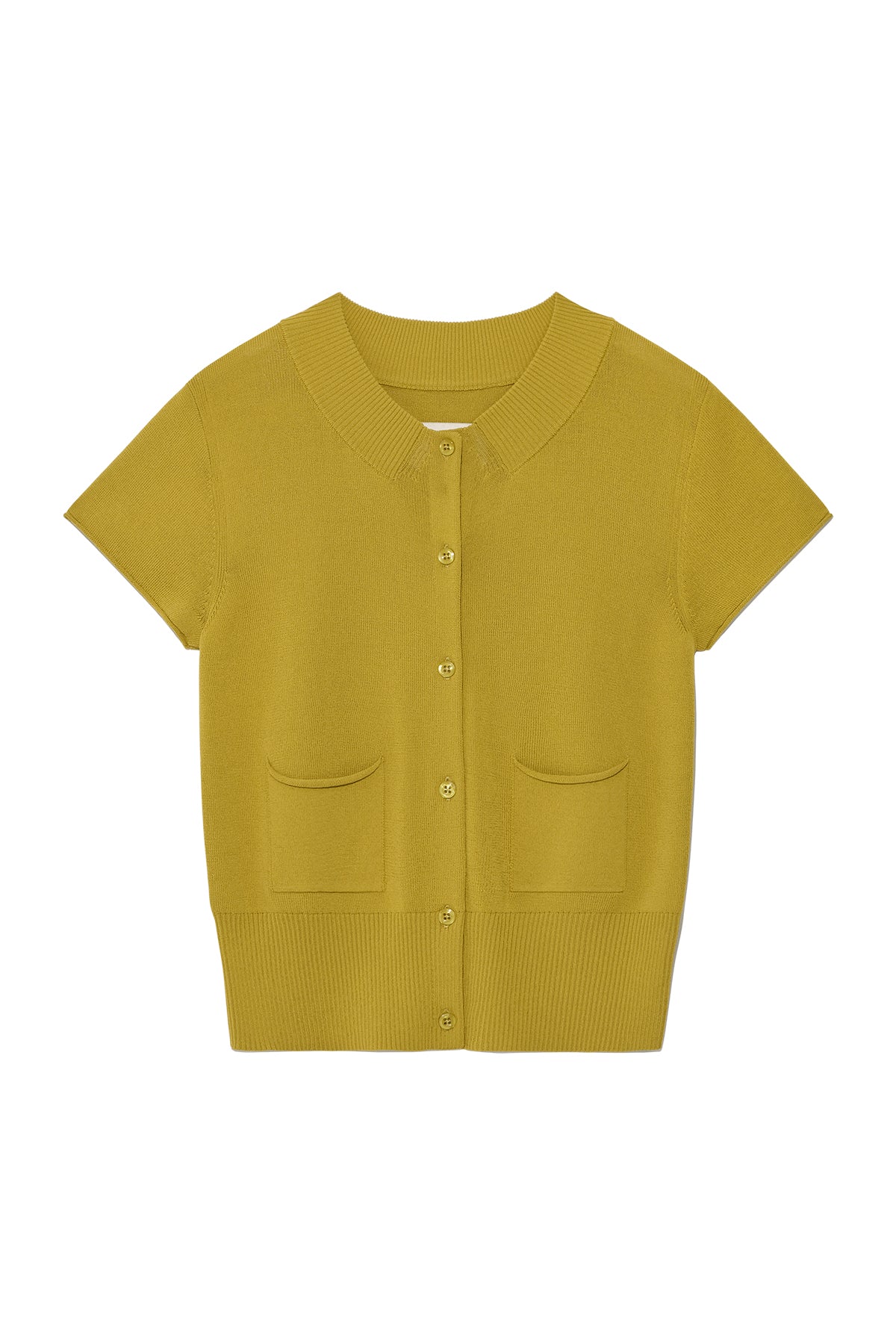 Matin Kim - Pocket Point Half Cardigan (Olive) product image 1 | TRAB K-Fashion Australia