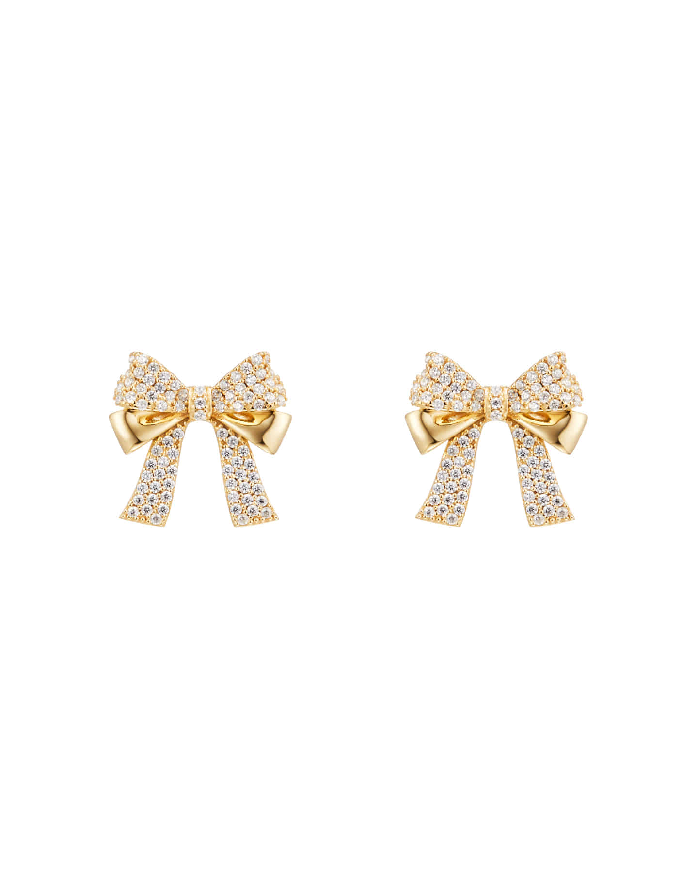 Numbering - Pave Double Ribbon Earrings #3206 product image 6 | TRAB K-Fashion Australia