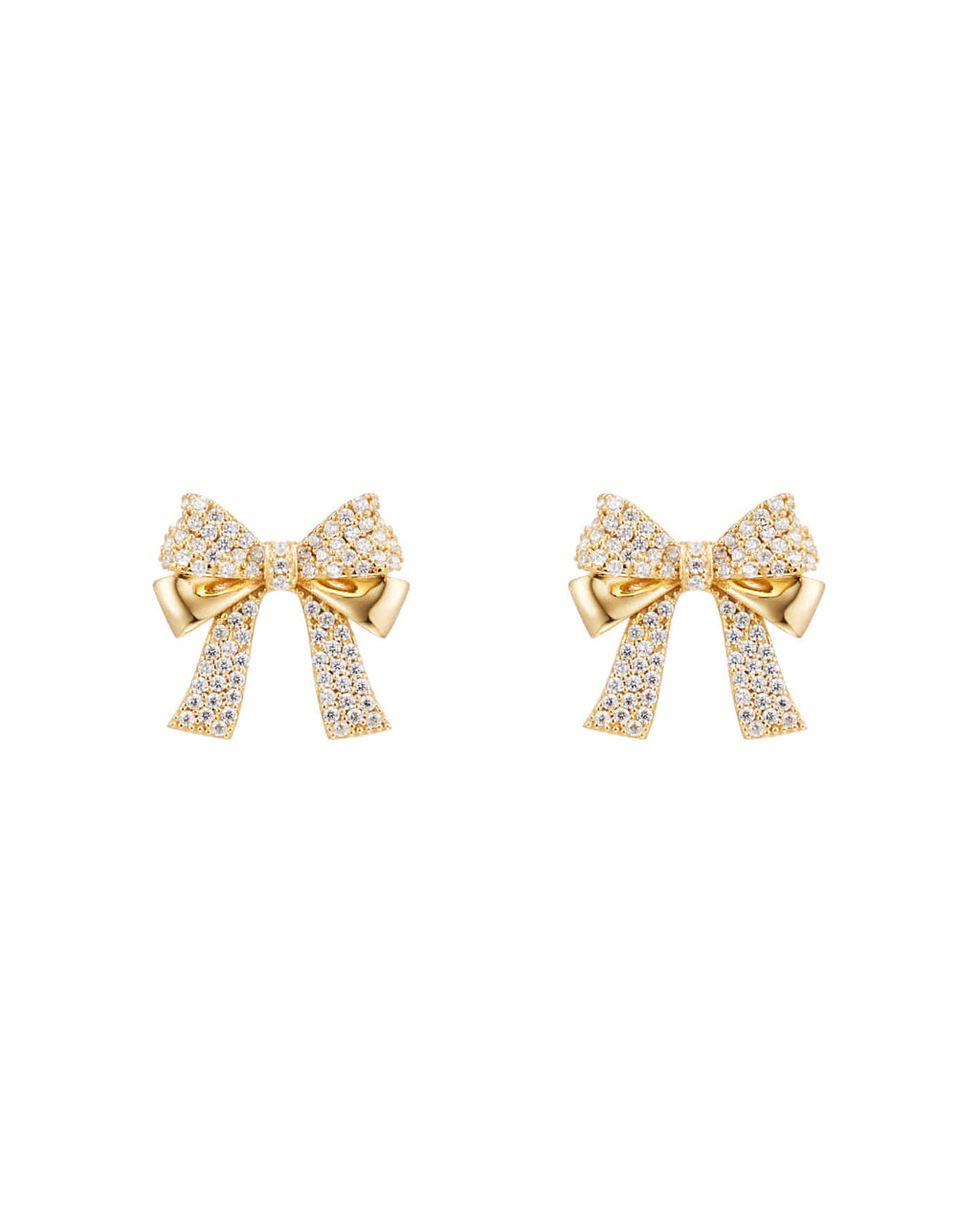 Numbering - Pave Double Ribbon Earrings #3206 product image 6 | TRAB K-Fashion Australia