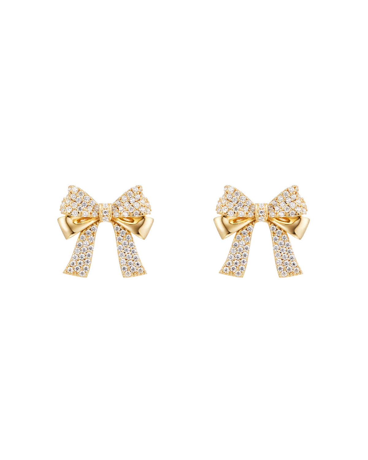 Numbering - Pave Double Ribbon Earrings #3206 product image 6 | TRAB K-Fashion Australia