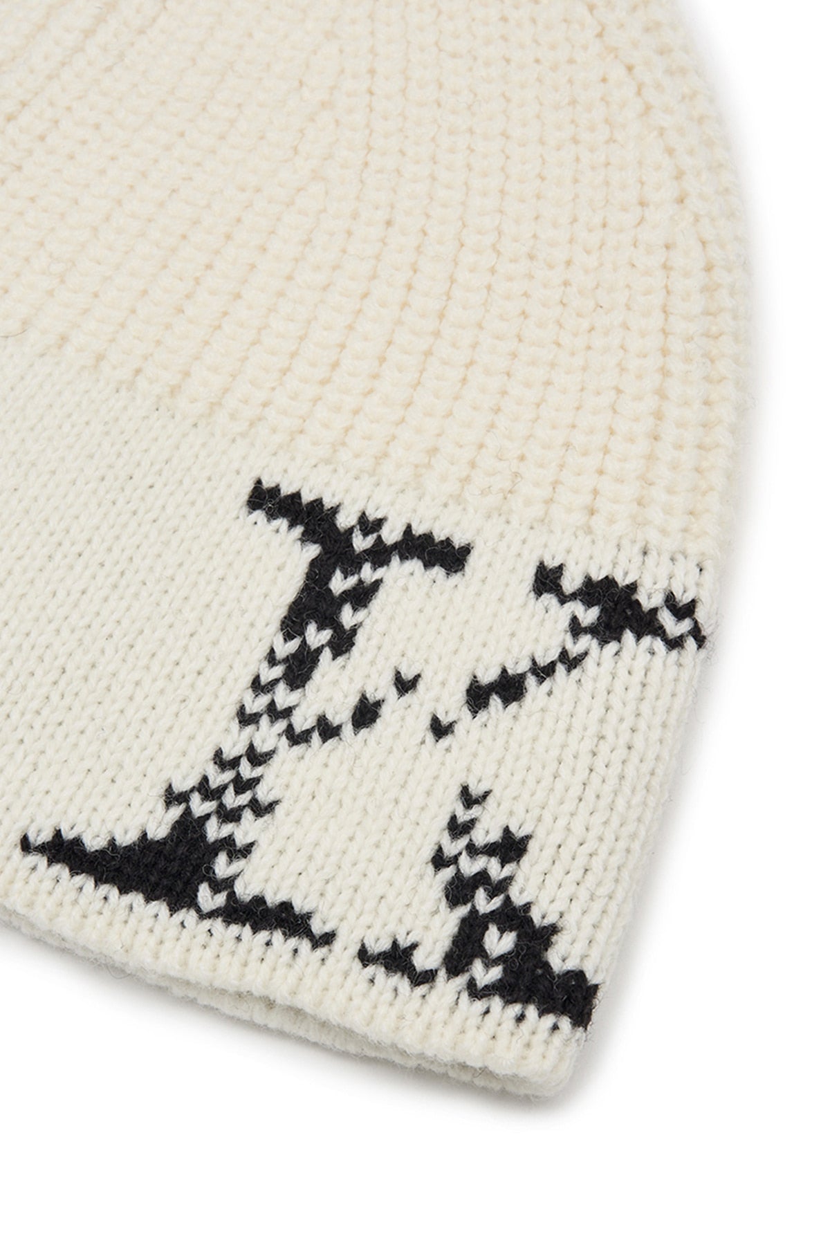 Matin Kim - Cracked Logo Bucket Beanie (Ivory) product image 3 | TRAB K-Fashion Australia