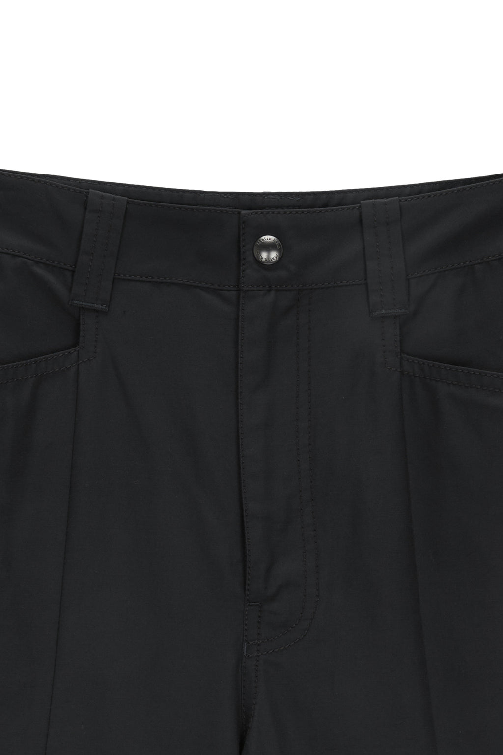 Matin Kim - Knee Point Tuck Wide Pants (Charcoal) product image 3 | TRAB K-Fashion Australia