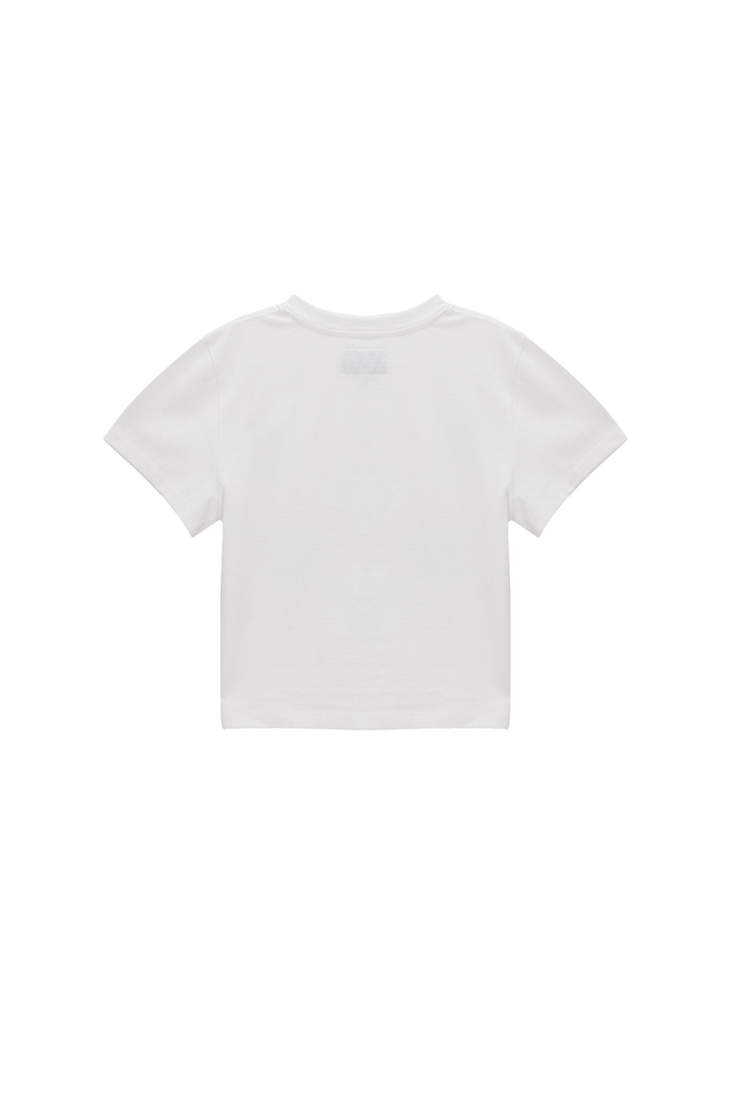 Matin Kim - Blurred Logo Crop Top (White) product image 2 | TRAB K-Fashion Australia