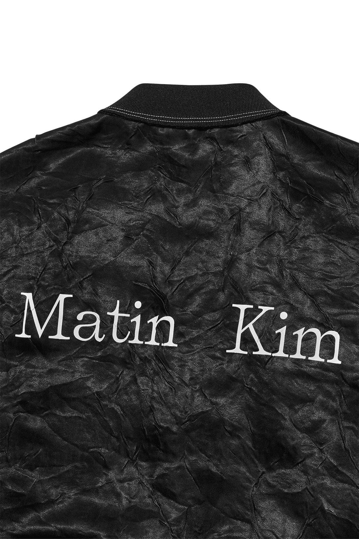 Matin Kim - Back Logo Crinkle Blouson (Black) product image 5 | TRAB K-Fashion Australia