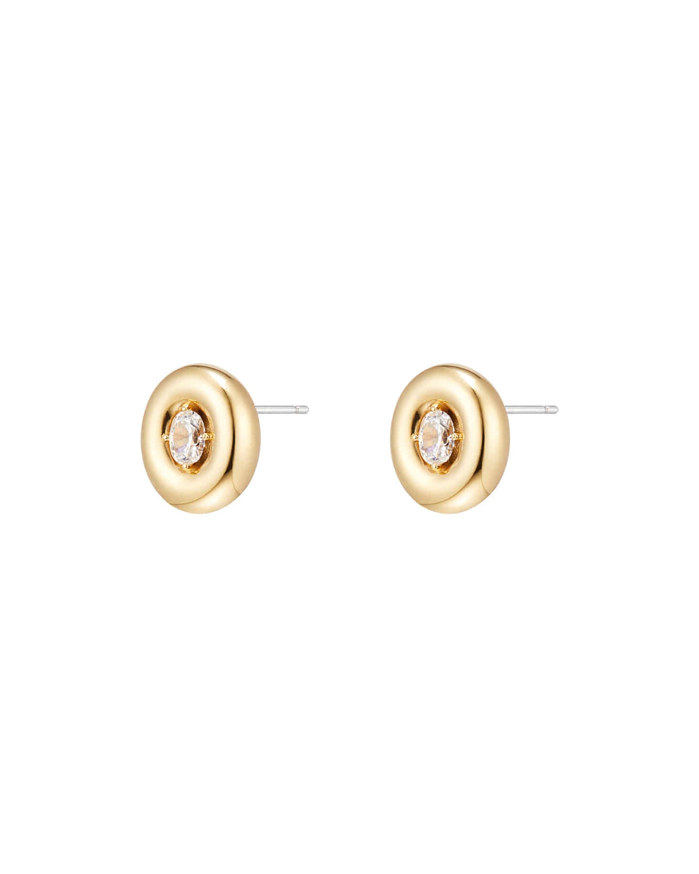 Numbering - Oval Solitaire Earrings with Dimensional Frames #3301 product image 5 | TRAB K-Fashion Australia