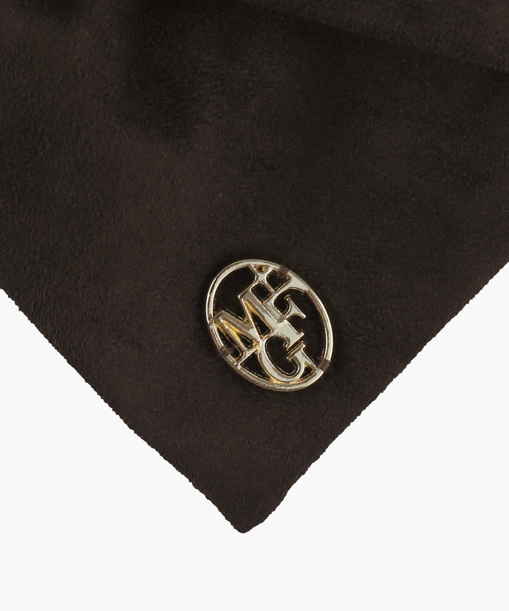 Marithe & Francois Girbaud - Big Ribbon Suede Hair Pin (Brown) product image 3 | TRAB K-Fashion Australia