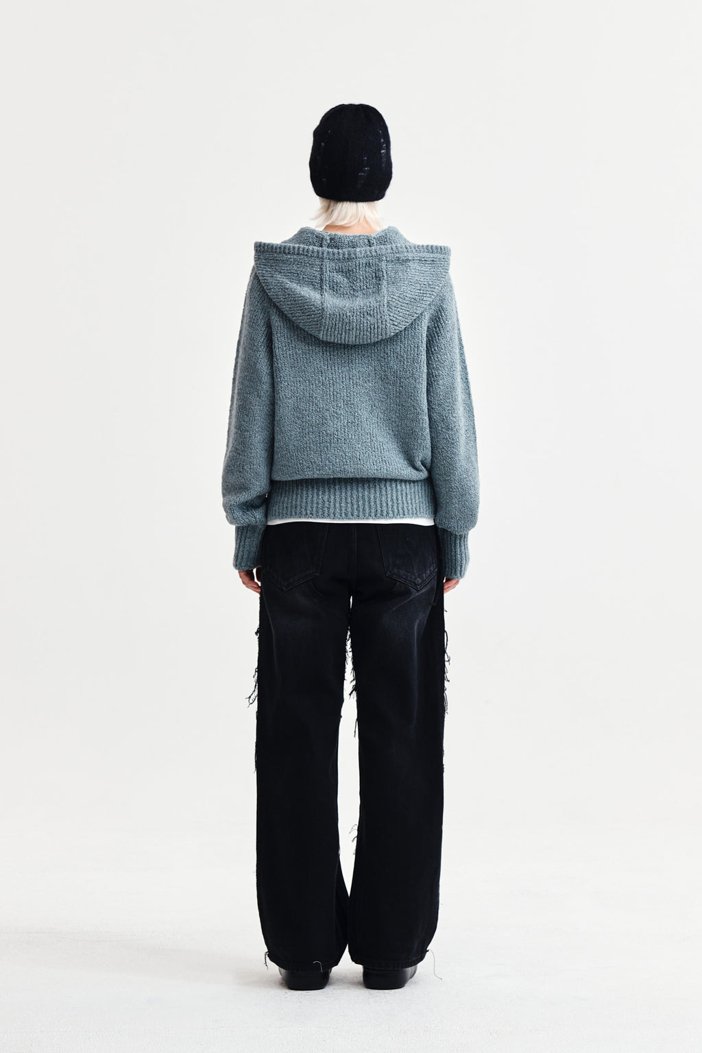 Matin Kim - Muffler Point Hoody Pullover (Blue) product image 7 | TRAB K-Fashion Australia