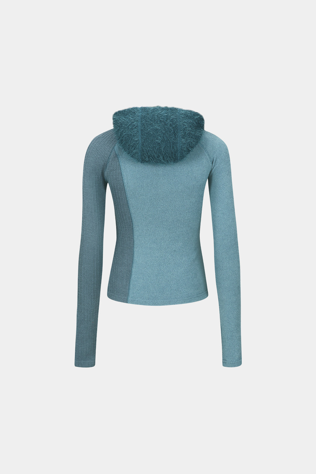 Andersson Bell - (essential) Tight Ribbed Combination Hoodie (Blue) product image 9 | TRAB K-Fashion Australia