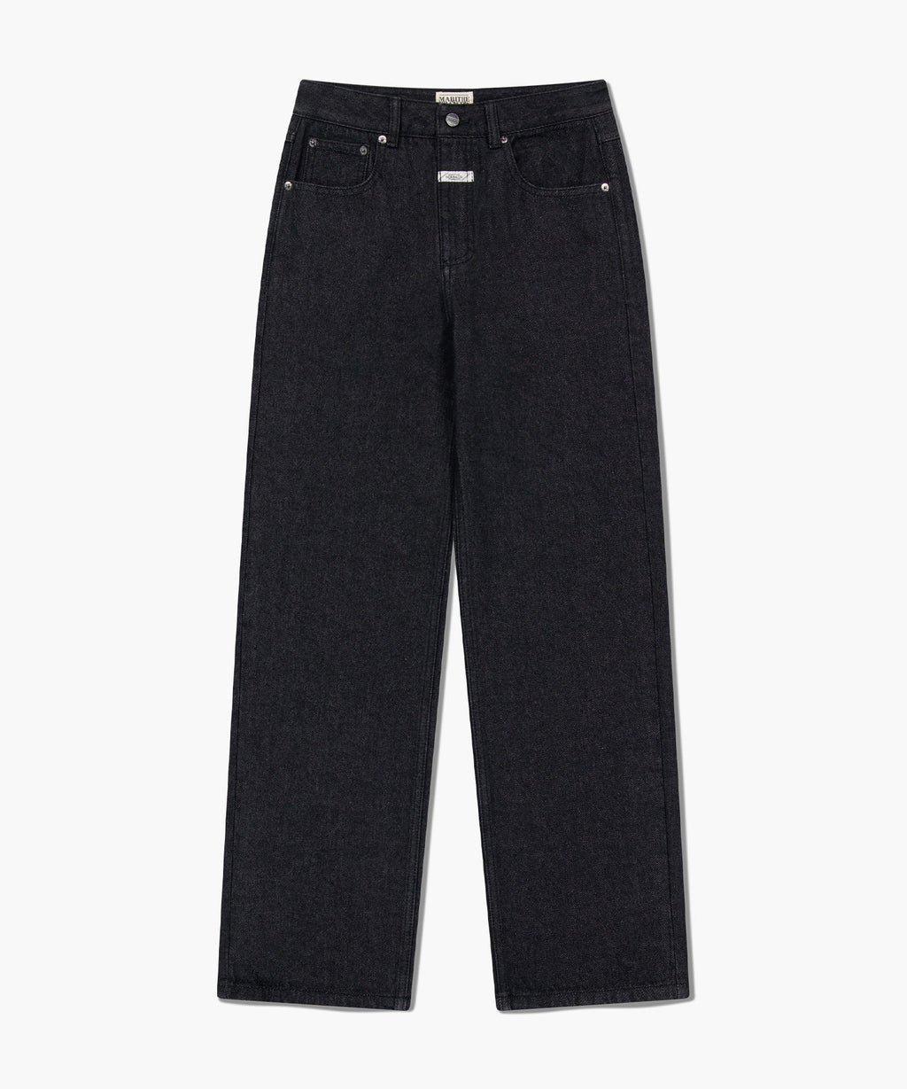 Marithe & Francois Girbaud - Straight Fit Raw Denim Pants (Black) product image 6 | TRAB K-Fashion Australia