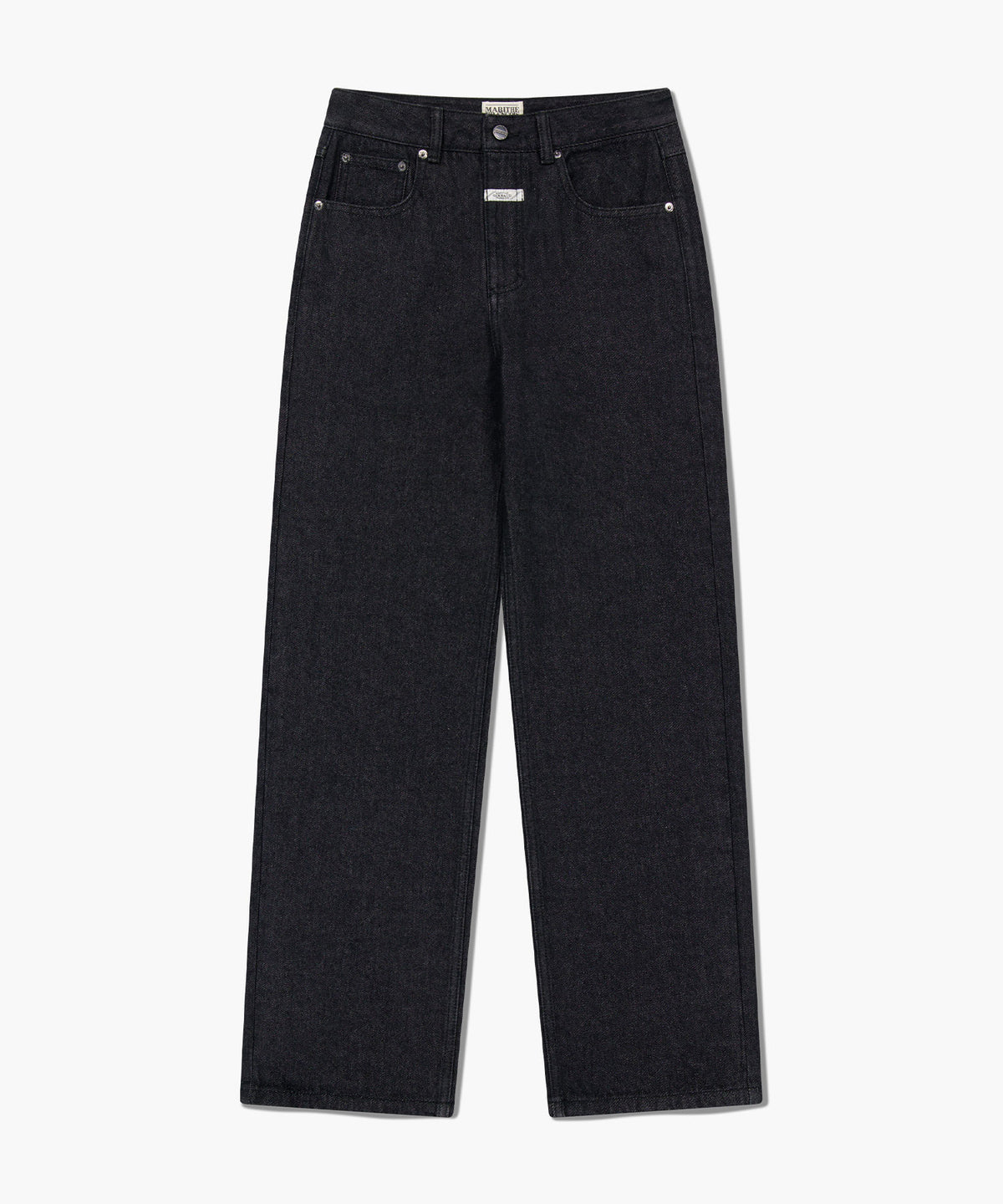 Marithe & Francois Girbaud - Straight Fit Raw Denim Pants (Black) product image 6 | TRAB K-Fashion Australia