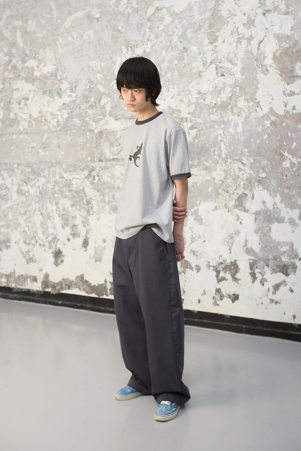 Hatchingroom - Lizard Ringer Tee (1/2 M.Grey) product image 9 | TRAB K-Fashion Australia