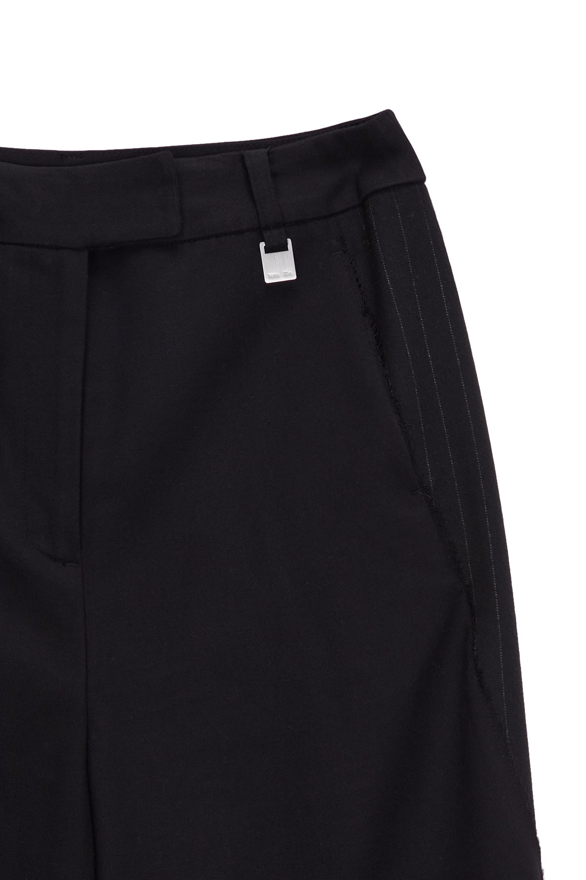 Matin Kim - Stripe Mix Wide Trouser (Black) product image 3 | TRAB K-Fashion Australia