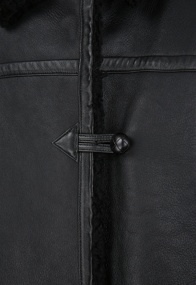 Tonywack - Lamb Leather Shearling Aviator Jacket (Black) product image 13 | TRAB K-Fashion Australia