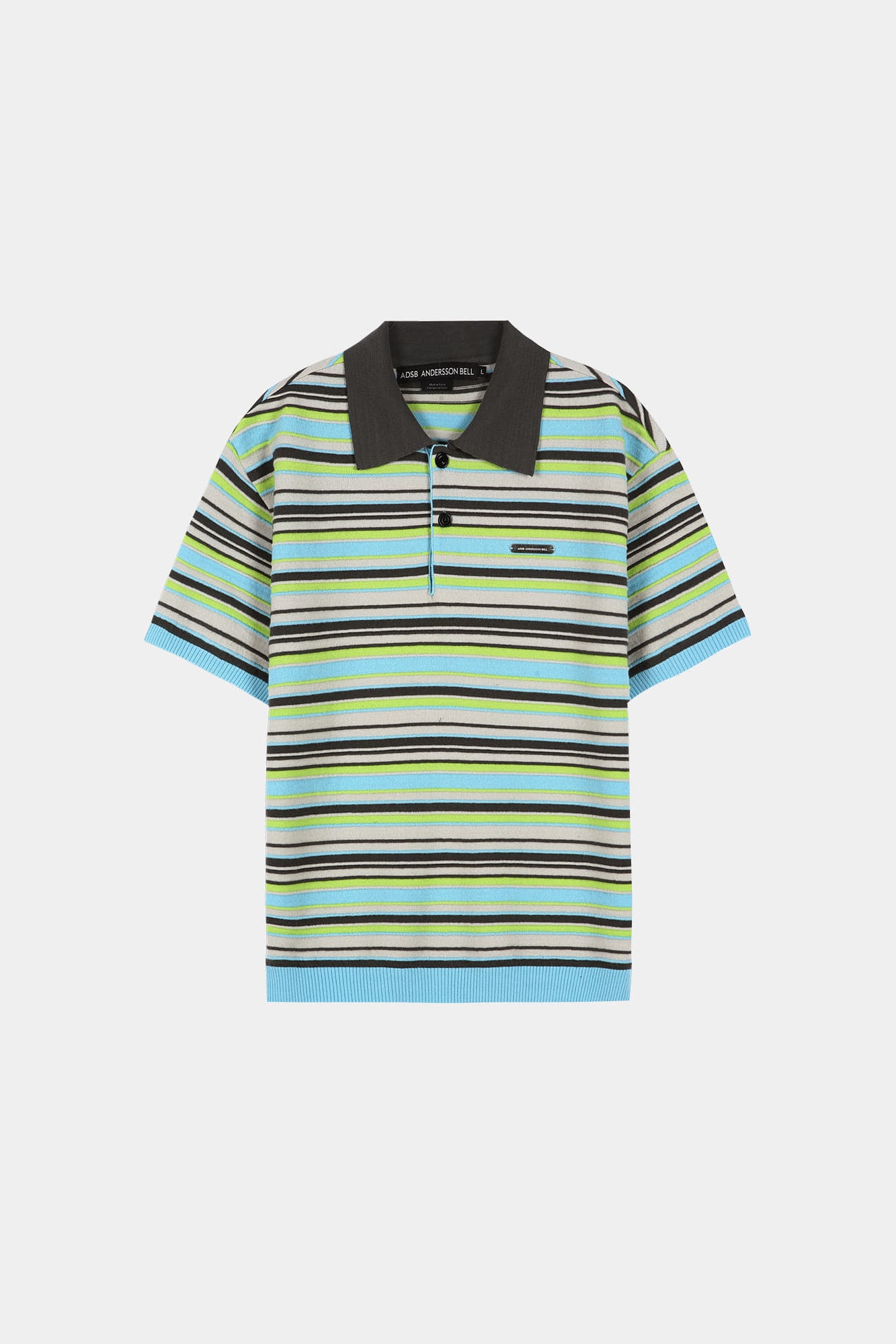 Andersson Bell - Stripe Wool Polo Sweater (Sky Blue) product image 7 | TRAB K-Fashion Australia