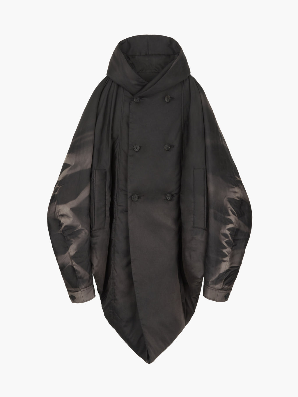 Jiyong Kim - Sun-Bleached Draped Insulated Jacket (Black) product image 9 | TRAB K-Fashion Australia
