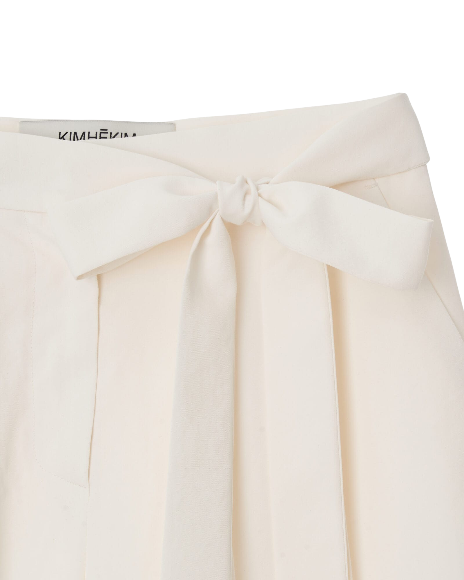 Kimhe Kim - Wool-Blend Belted Wide Leg Trousers (White) product image 7 | TRAB K-Fashion Australia
