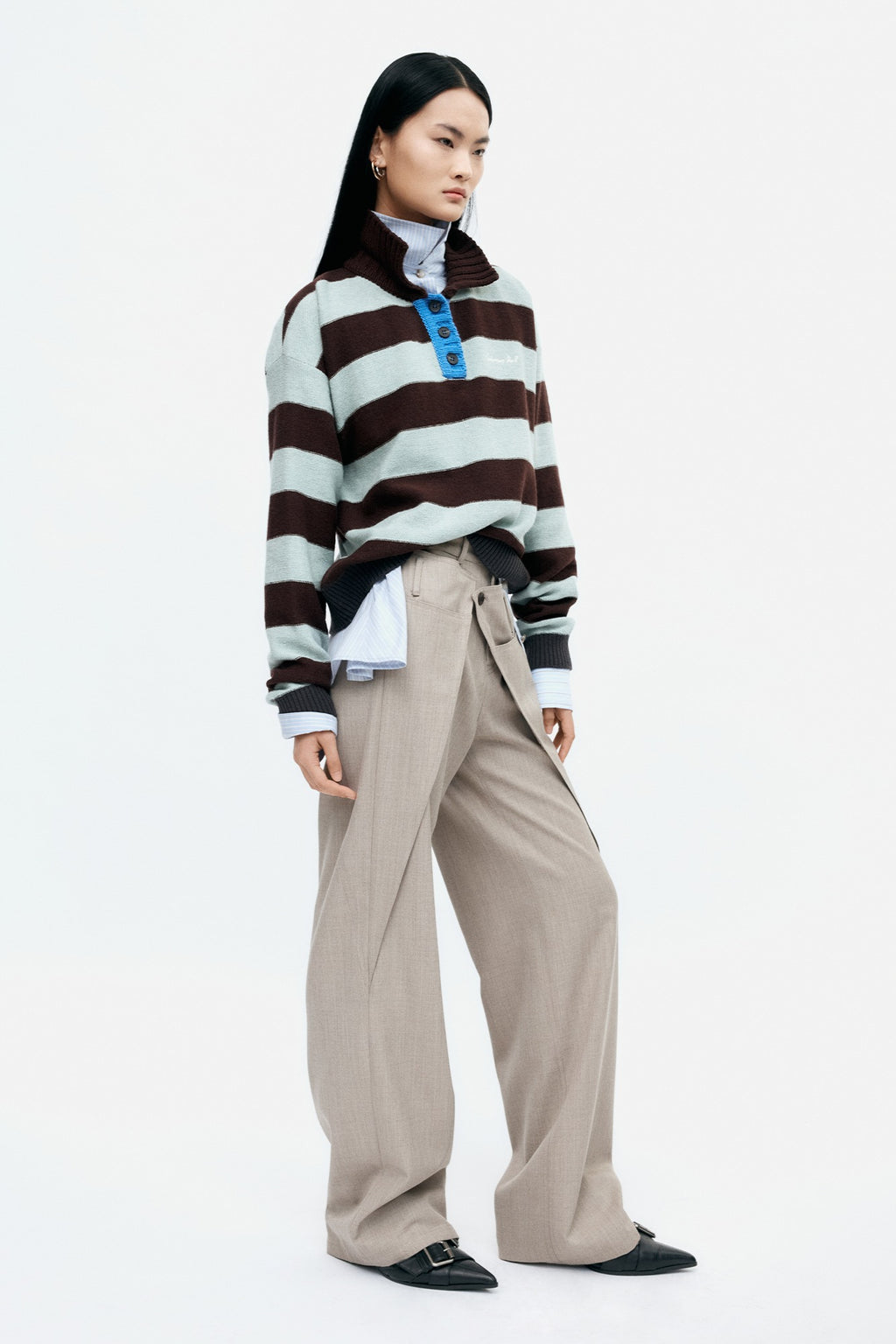 Andersson Bell - Wool Wrap Pants (Beige) product image 1 | TRAB K-Fashion Australia