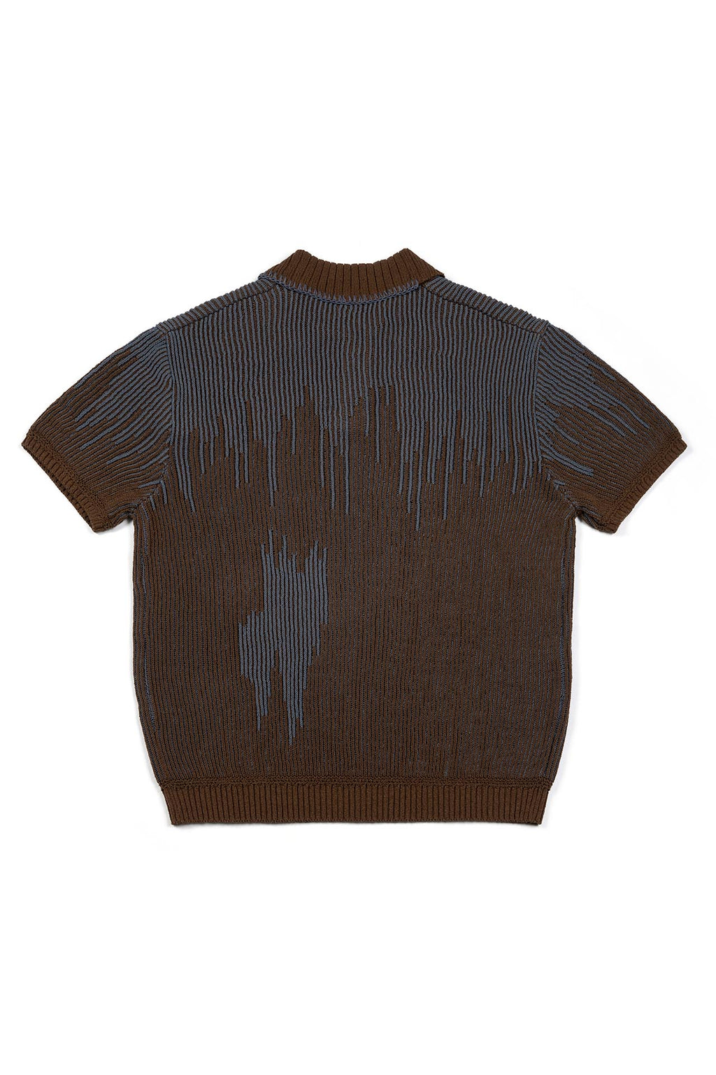 Ioedle - Artificial Meteor Shower Collared Short Sleeve Knit (Brown) product image 3 | TRAB K-Fashion Australia