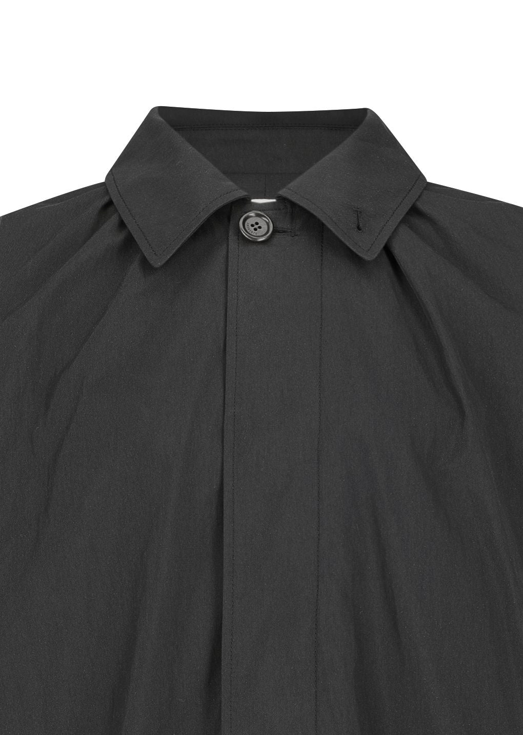 Amomento - Cotton nylon shirring coat (Black) product image 25 | TRAB K-Fashion Australia
