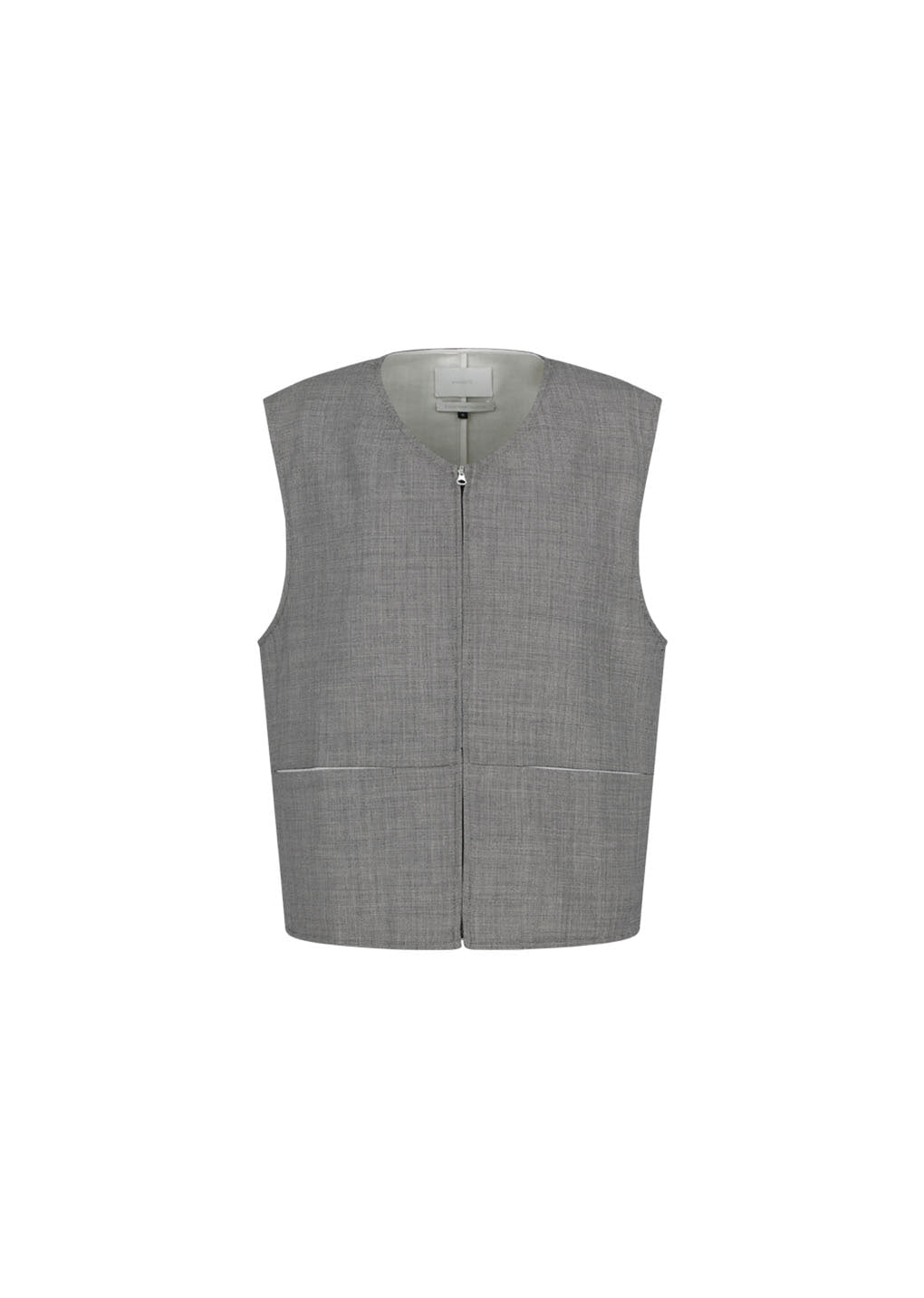Amomento - Square Vest (Grey Beige) product image 6 | TRAB K-Fashion Australia
