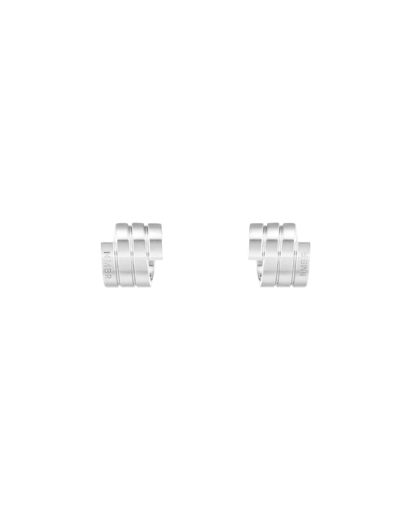 Numbering - Flat Coil Hoop Earrings #4108 product image 6 | TRAB K-Fashion Australia