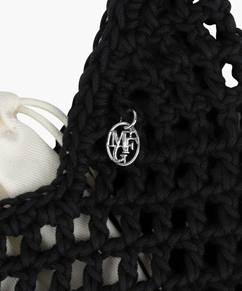 Marithe & Francois Girbaud - Macrame Hobo Bag (Black) product image 3 | TRAB K-Fashion Australia