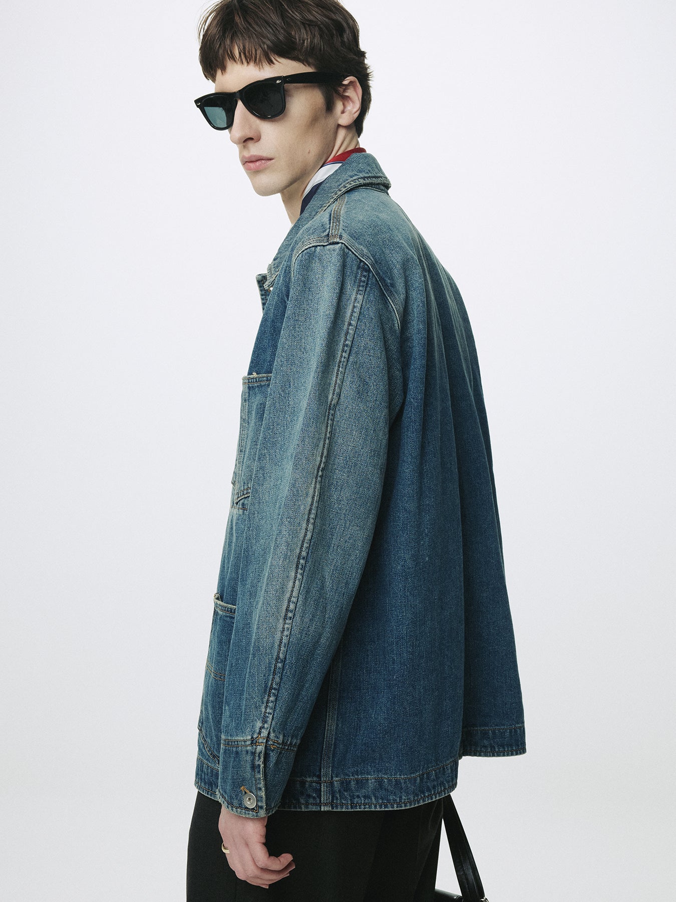 Tonywack - Garment Washed Denim Chore Jacket (Washed Blue) product image 6 | TRAB K-Fashion Australia