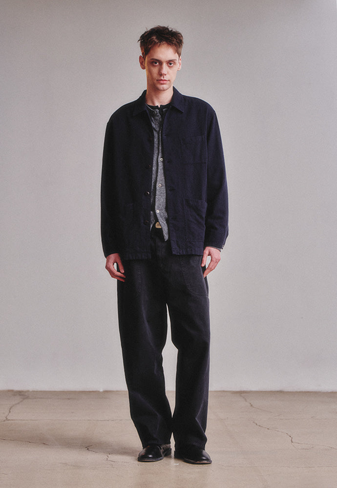 Art if acts - SILK NEP Work Jacket_Japanese Fabric (Deep Navy) product image 2 | TRAB K-Fashion Australia