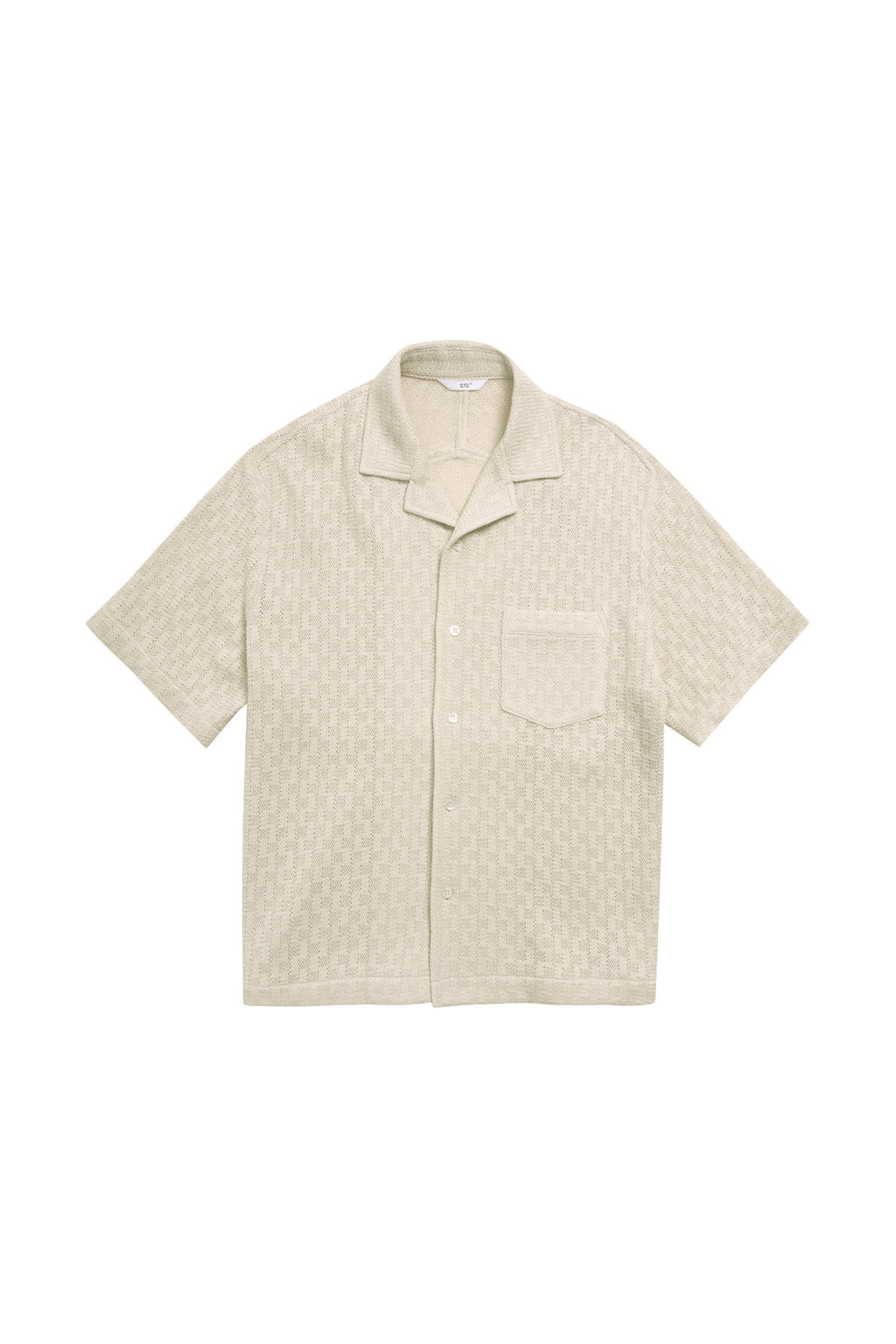 STU - Back Raglan Jacquard Shirt (Ivory) product image 16 | TRAB K-Fashion Australia