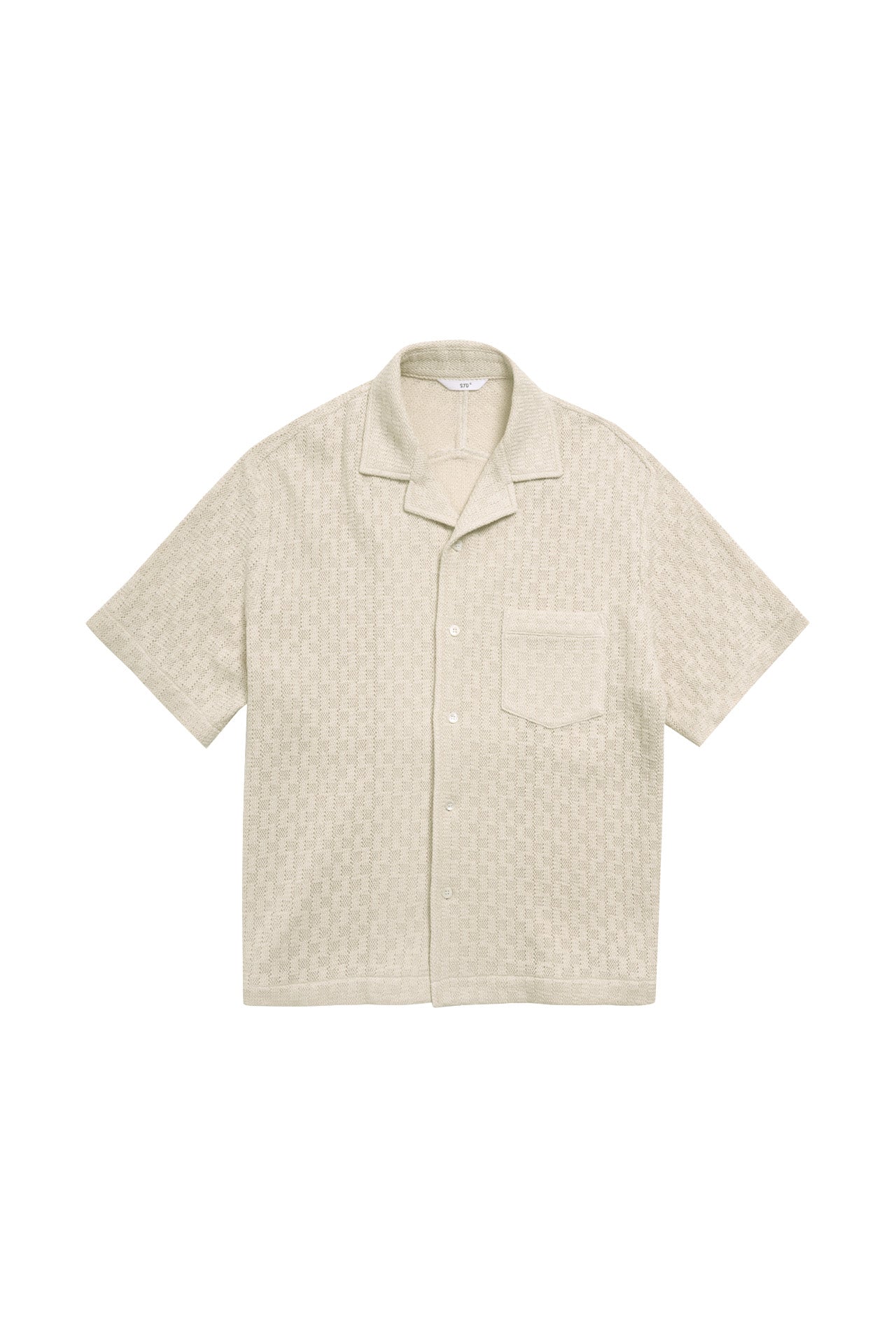 STU - Back Raglan Jacquard Shirt (Ivory) product image 16 | TRAB K-Fashion Australia