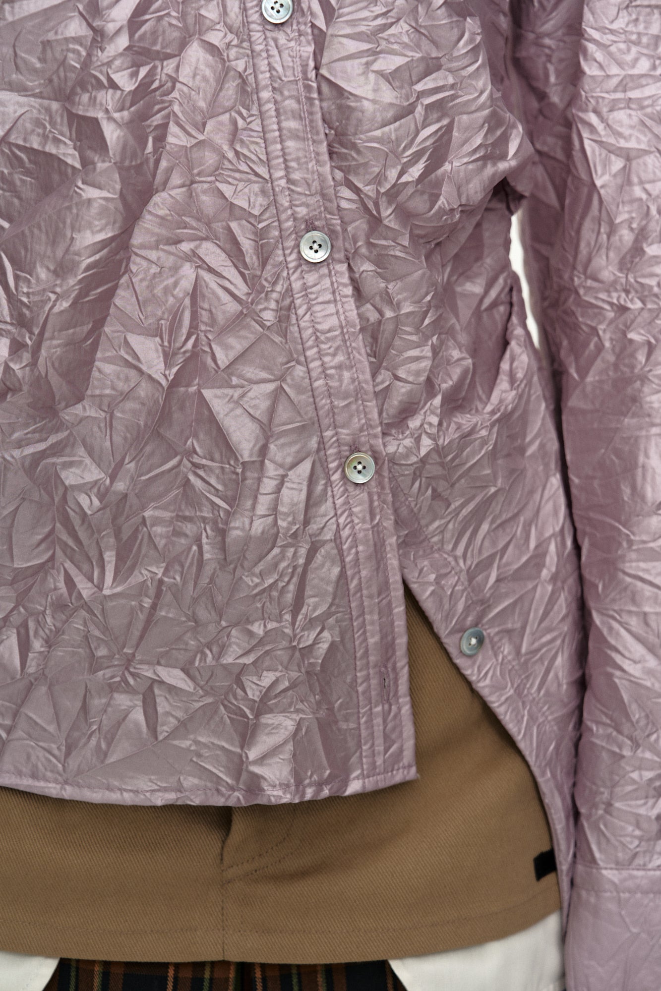 Andersson Bell - Crinkled Twist-Tuck Shirt (Pink) product image 8 | TRAB K-Fashion Australia