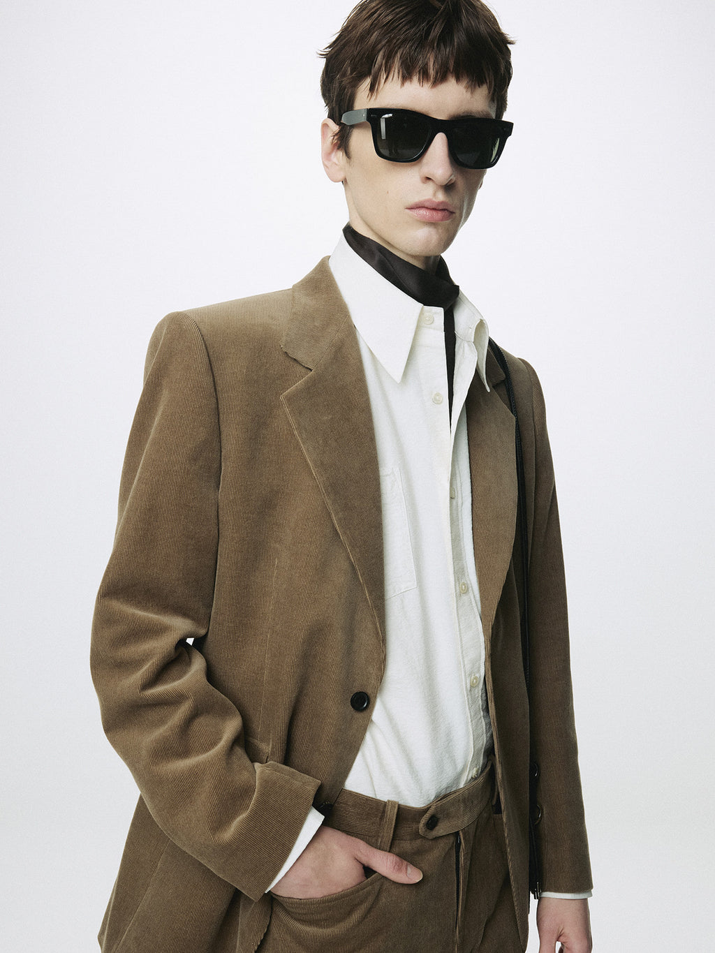 Tonywack - Corduroy Single-Breasted Jacket (Beige Taupe) product image 8 | TRAB K-Fashion Australia