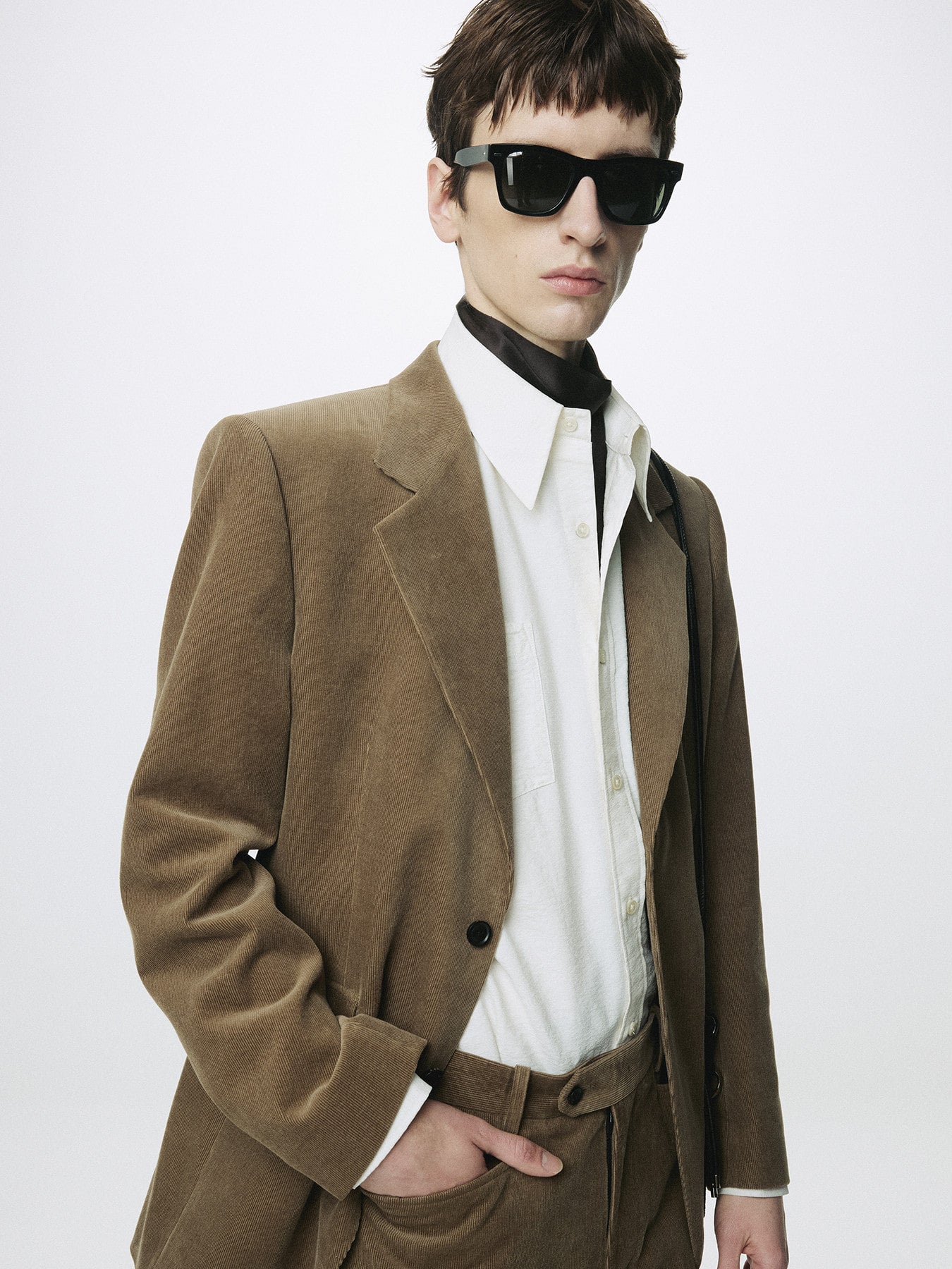 Tonywack - Corduroy Single-Breasted Jacket (Beige Taupe) product image 8 | TRAB K-Fashion Australia