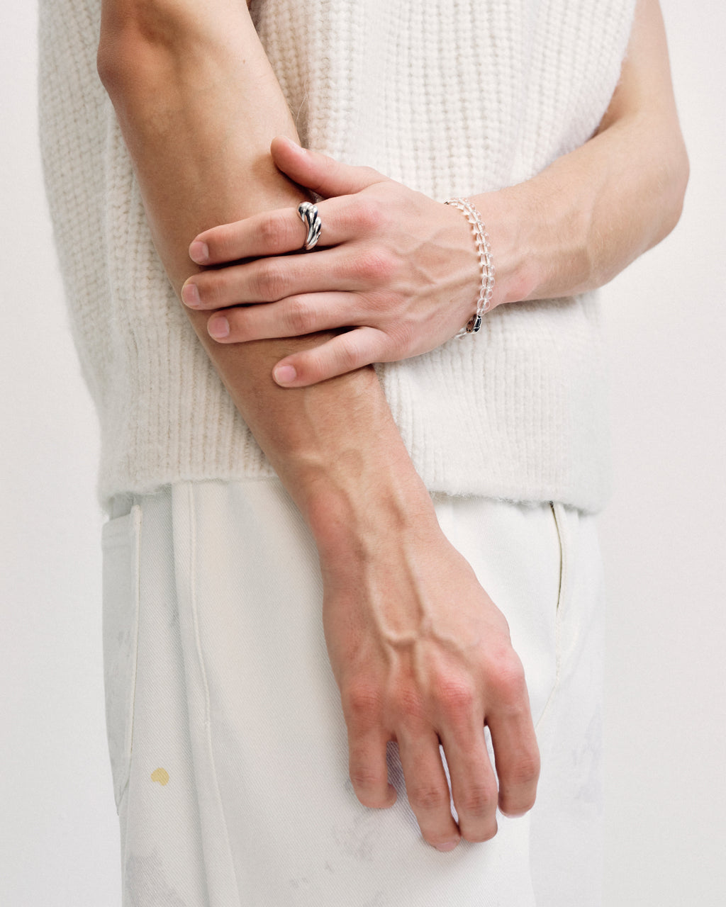 Numbering - Bold Wavy Ring #7417 product image 4 | TRAB K-Fashion Australia