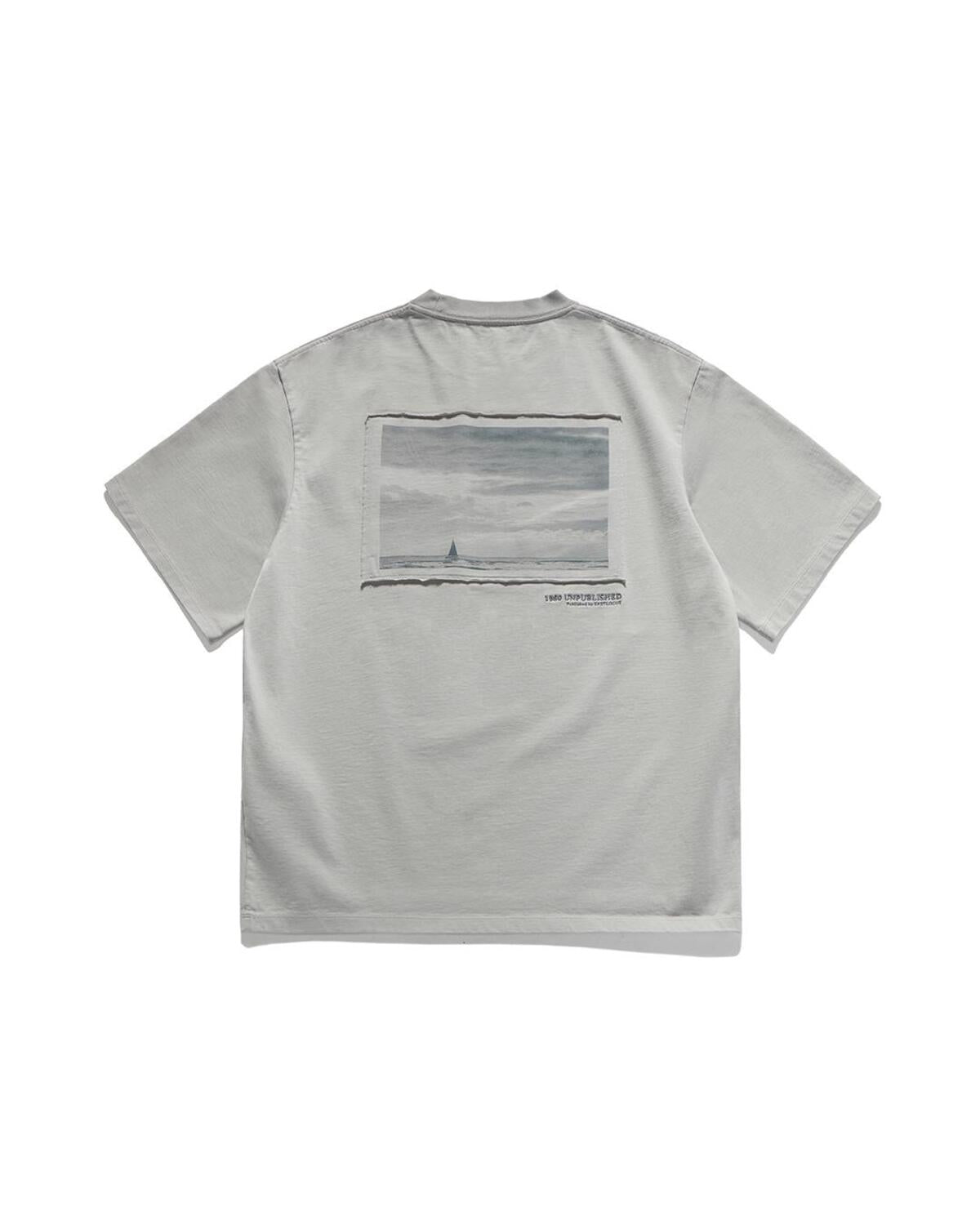 Eastlogue - Frame Cutting T-shirt (Dust Blue) product image 5 | TRAB K-Fashion Australia
