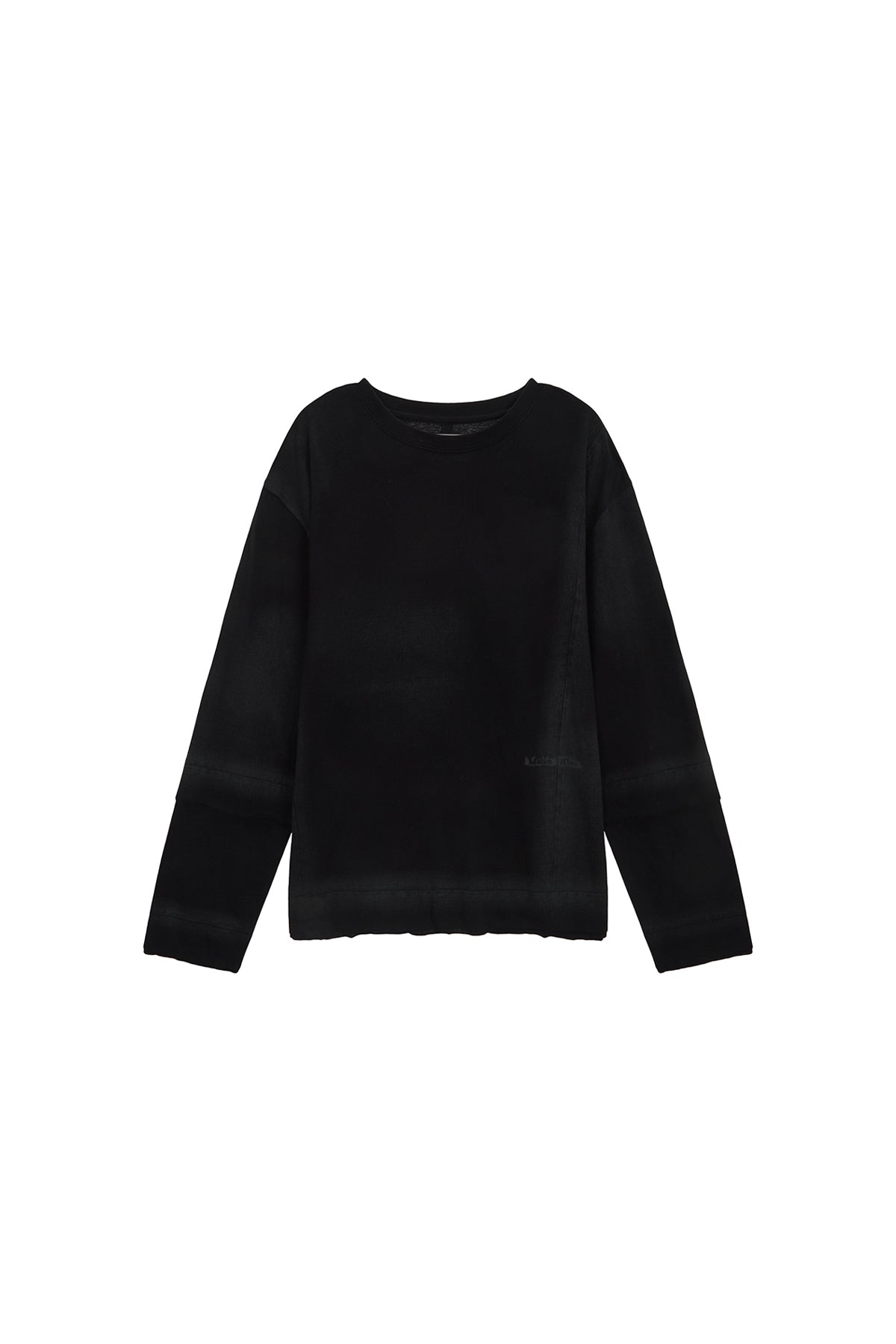 Matin Kim - Frottage Printing Long Sleeve Top (Black) product image 1 | TRAB K-Fashion Australia