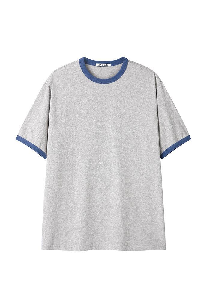 Art if acts - Ringer Tee (Grey/Blue) product image 7 | TRAB K-Fashion Australia